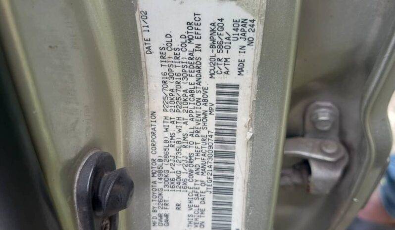 
								2003 Toyota Highlander full									