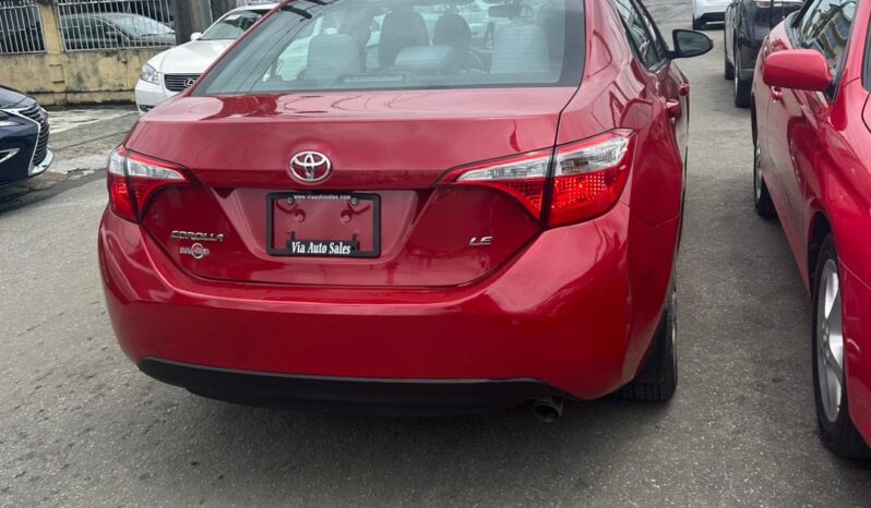 
								2016 Toyota Corolla full									