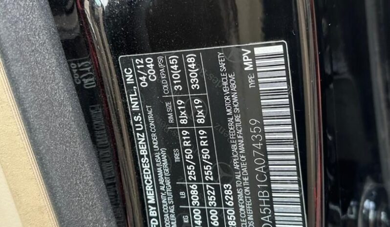 
								2012 Mercedes-Benz ML 350 full									