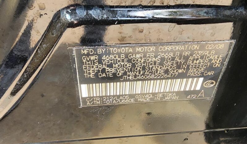 
								2008 Lexus ES350 full									