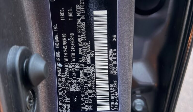 
								2019 Toyota Highlander full									