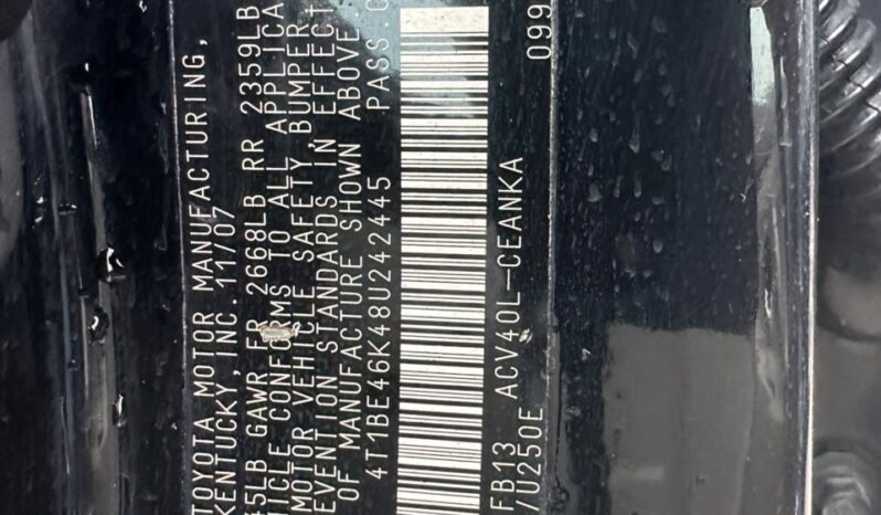 
								2008 Toyota Camry full									